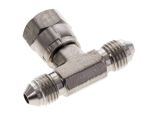 JIC Tee Fitting UNF 7/16''-20 Male x Female Stainless steel 350bar (4917.5psi)