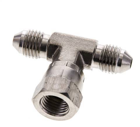 JIC Tee Fitting UNF 7/16''-20 Male x Female Stainless steel 350bar (4917.5psi)