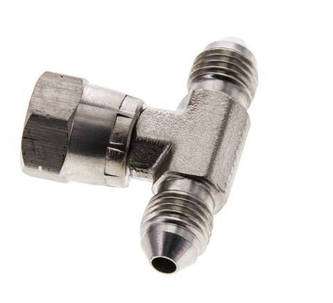 JIC Tee Fitting UNF 7/16''-20 Male x Female Stainless steel 350bar (4917.5psi)