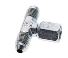 JIC Tee Fitting UNF 7/16''-20 Male x Female Steel 350bar (4917.5psi)
