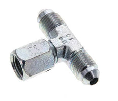 JIC Tee Fitting UNF 7/16''-20 Male x Female Steel 350bar (4917.5psi)