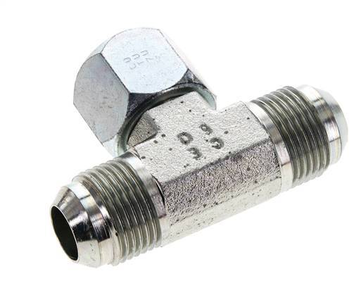 JIC Tee Fitting UN 1-1/16''-12 Male x Female Steel 350bar (4917.5psi)