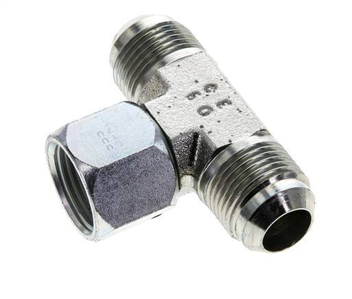 JIC Tee Fitting UN 1-1/16''-12 Male x Female Steel 350bar (4917.5psi)