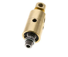 2-Way Rotary Joint G1/4'' - G3/8'' Male Right Hand x Female Brass 50bar (702.5psi)
