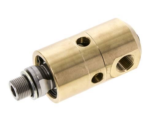 Rotary Joint G3/8'' Female x G3/8'' Male Left Hand Brass 50bar (702.5psi) Abrasive Media