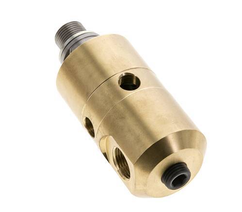 Rotary Joint G3/8'' Female x G3/8'' Male Left Hand Brass 50bar (702.5psi) Abrasive Media
