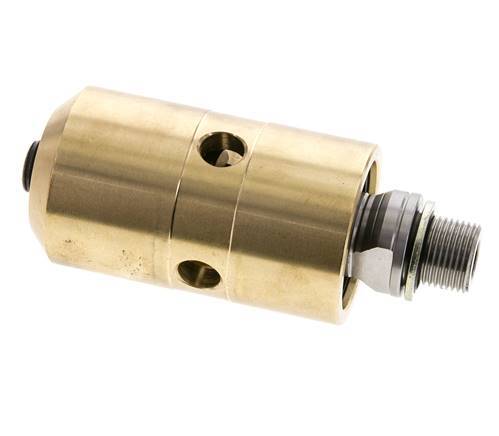 Rotary Joint G3/8'' Female x G3/8'' Male Left Hand Brass 50bar (702.5psi) Abrasive Media