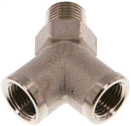 Y Fitting R1/8'' Male x G1/8'' Female nickel-plated 16bar (224.8psi) [5 Pieces]