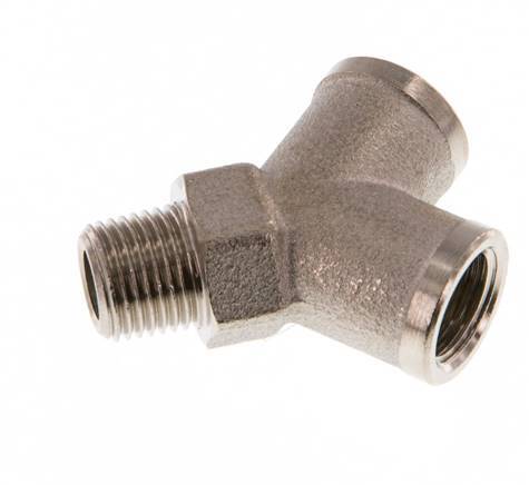 Y Fitting R1/8'' Male x G1/8'' Female nickel-plated 16bar (224.8psi) [5 Pieces]