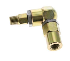 Swivel Joint 3/8'' Male R x Female Rp L-shape Steel NBR 350bar (4917.5psi)