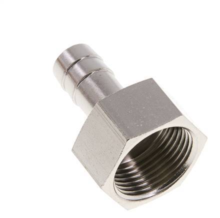 G 3/4'' x 13mm Nickel plated Brass Hose barb 16 Bar