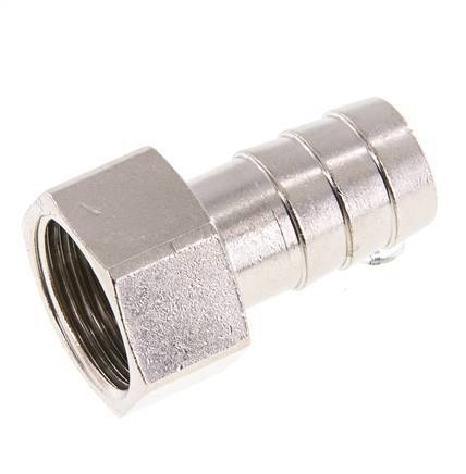 G 3/4'' x 19mm Nickel plated Brass Hose barb 16 Bar