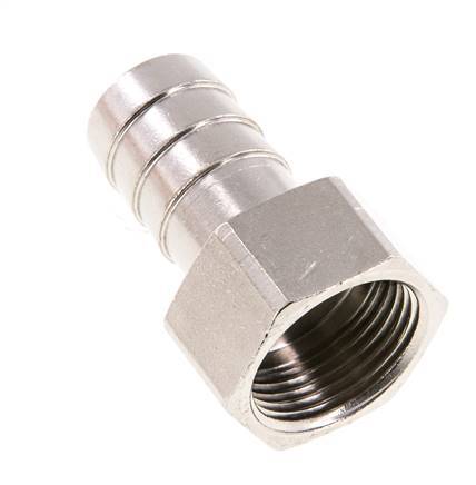 G 3/4'' x 19mm Nickel plated Brass Hose barb 16 Bar