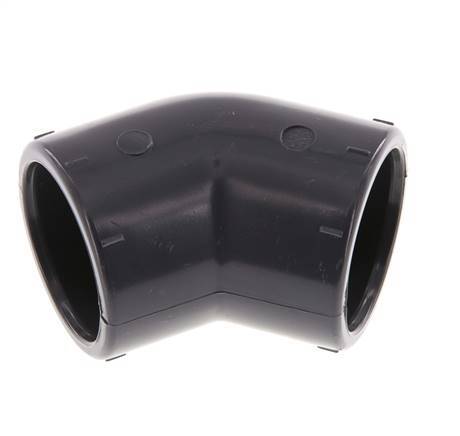 PVC 45deg Elbow Fitting Socket 32x41mm [2 Pieces]