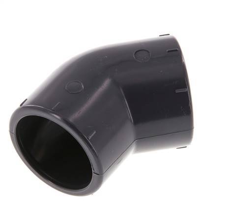 PVC 45deg Elbow Fitting Socket 32x41mm [2 Pieces]