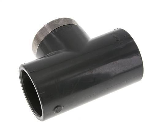 PVC Tee Fitting Female Socket 50mm x Female Rp1-1/2''