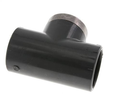 PVC Tee Fitting Female Socket 50mm x Female Rp1-1/2''