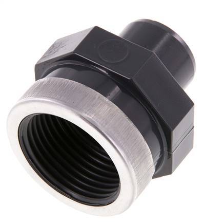 PVC Fitting Male Socket 25mm x Female Rp 1'' [2 Pieces]