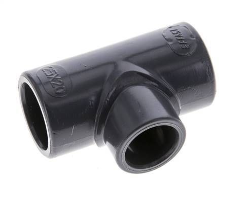 PVC Reducing Tee Fitting Socket 25 to 20mm [2 Pieces]