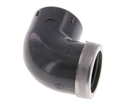 PVC 90deg Elbow Fitting Female Socket 20x28mm x Female Rp 1/2'' [2 Pieces]