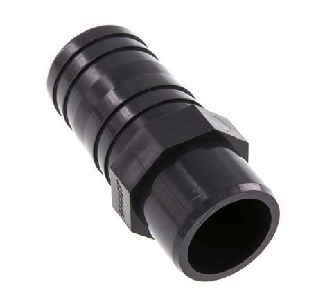 PVC Fitting Socket 40mm with Hose Barb 40mm [2 Pieces]