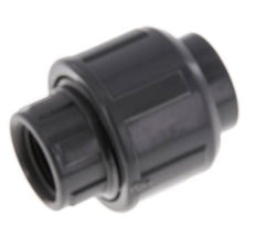 PVC Union Fitting Female Socket 16mm x Female Rp 3/8'' FKM