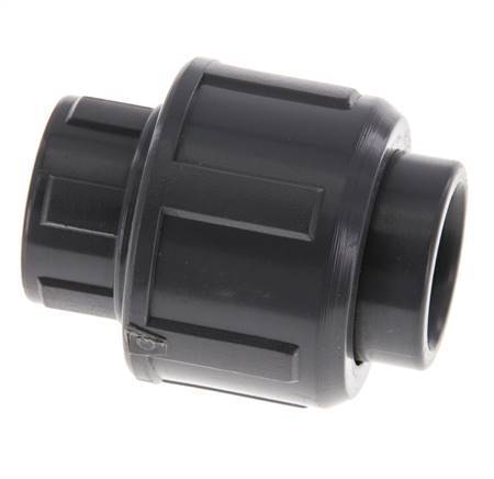 PVC Union Fitting Female Socket 16mm x Female Rp 3/8'' FKM