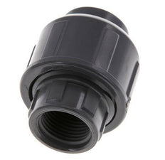 PVC Union Fitting Female Socket 16mm x Female Rp 3/8'' FKM