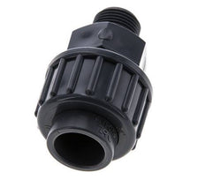 PVC Union Fitting Female Socket 16mm x Male R 3/8'' FKM