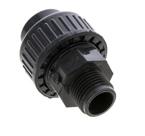 PVC Union Fitting Female Socket 20mm x Male R 1/2'' EPDM