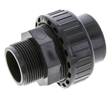 PVC Union Fitting Female Socket 40mm x Male R 1 1/4'' FKM