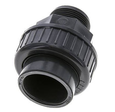 PVC Union Fitting Female Socket 40mm x Male R 1 1/4'' FKM