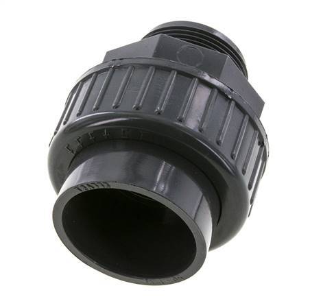 PVC Union Fitting Female Socket 50mm x Male R 1-1/2'' FKM