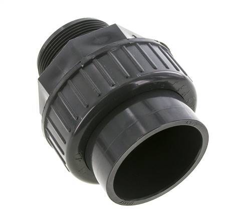 PVC Union Fitting Female Socket 63mm x Male R 2'' EPDM | Tameson.co.uk