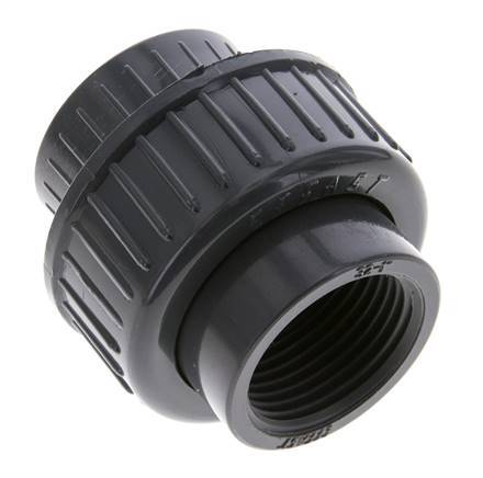 PVC Union Fitting Female Rp 1'' EPDM