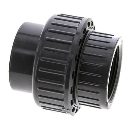 PVC Union Fitting Female Rp 1-1/2'' EPDM