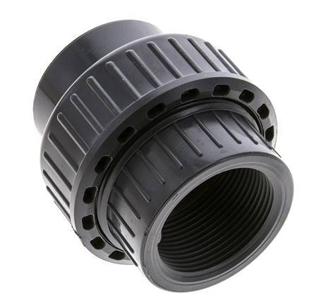 PVC Union Fitting Female Rp 1-1/2'' EPDM