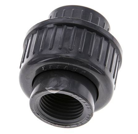 PVC Union Fitting Female Rp 1/2'' FKM