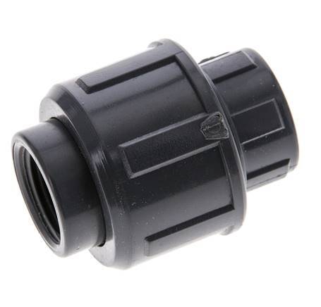 PVC Union Fitting Female Rp 3/8'' EPDM