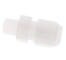 8x10mm & R1/4'' PP Straight Hose Fitting with Male Threads 10bar/145psi [2 Pieces]