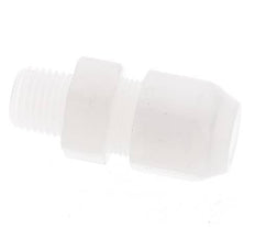 8x10mm & R1/4'' PVDF Straight Hose Fitting with Male Threads 10bar/145psi