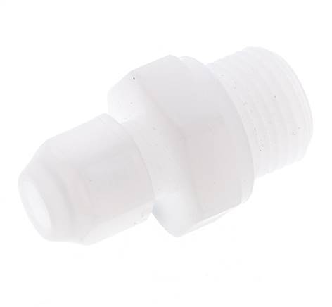 12x14mm & G1/2'' PP Straight Hose Fitting with Male Threads 10bar/145psi