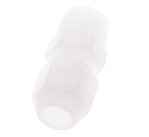 2x4mm & R1/8'' PP Elbow Hose Fitting with Male Threads 10bar/145psi [2 Pieces]