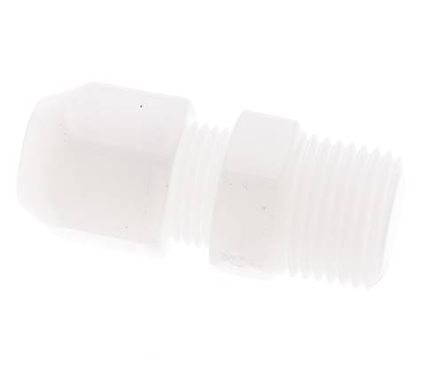 8x10mm & R1/4'' PP Elbow Hose Fitting with Male Threads 10bar/145psi [2 Pieces]