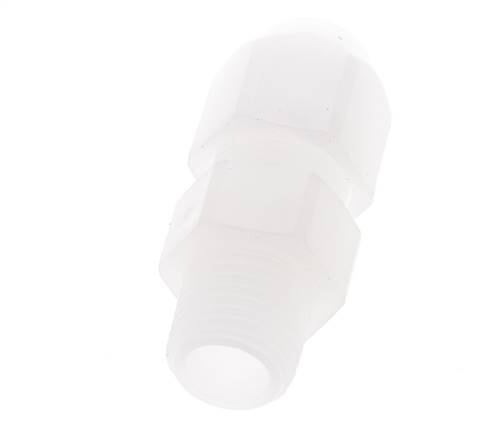 10x12mm & R1/2'' PP Elbow Hose Fitting with Male Threads 10bar/145psi [2 Pieces]