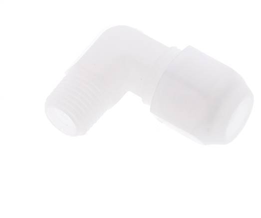 8x10mm & R1/4'' PP Elbow Hose Fitting with Male Threads 10bar/145psi [2 Pieces]