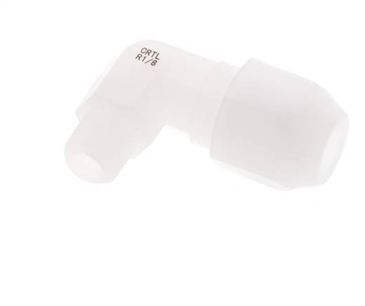 6x8mm & R1/8'' PVDF Elbow Hose Fitting with Male Threads 10bar/145psi