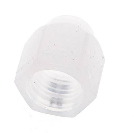 2x4mm (M9x1) PVDF Union Nut [2 Pieces]