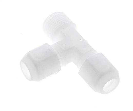8x10mm PVDF T-Shape Hose Fitting 10bar/145psi