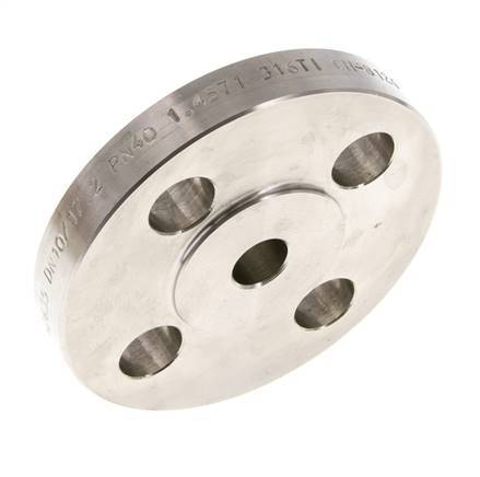 Welding Neck Flange DN10-PN40 17.2mm 1.4571 DIN 2635 And EN 1092-1 (Type 11)